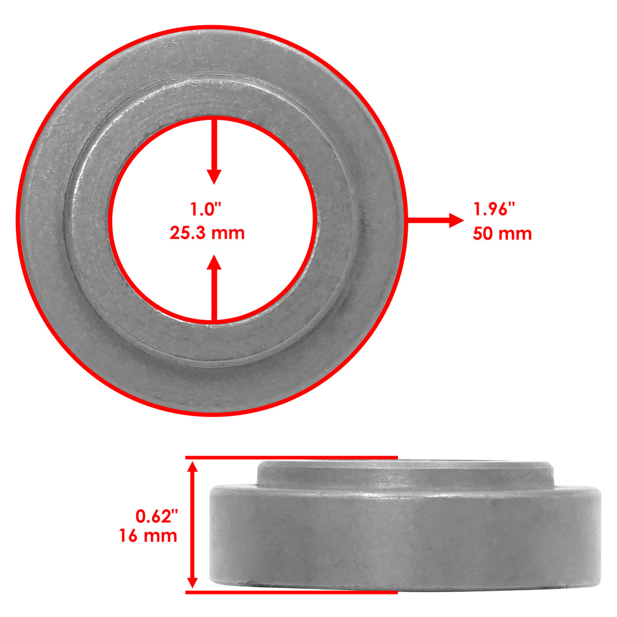 Rear Wheel Caster Bushing Replacement for Husqvarna Dixon Jonsered Poulan