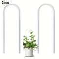 Transparent U Shaped Trellis for Indoor Plants and Vines Display