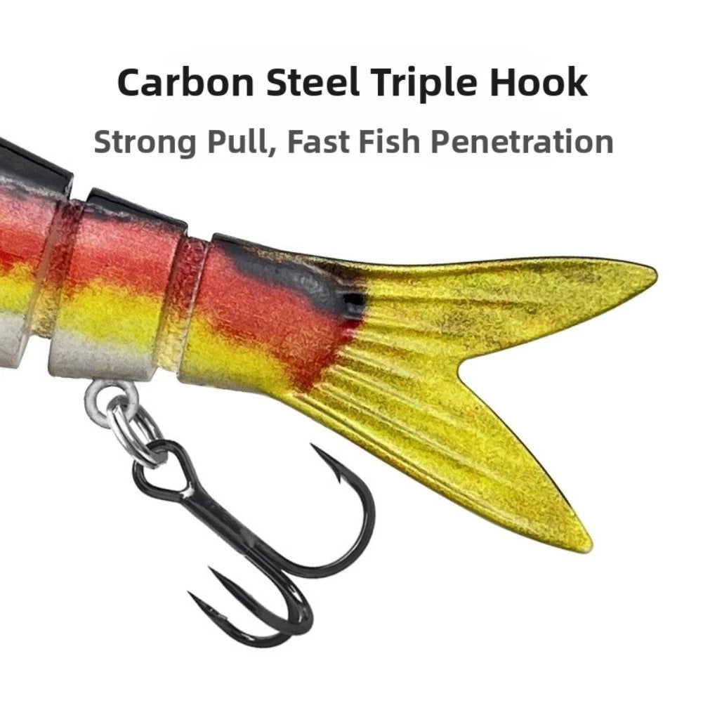 5pcs Multi Jointed Wobblers for Pike Fishing Lures