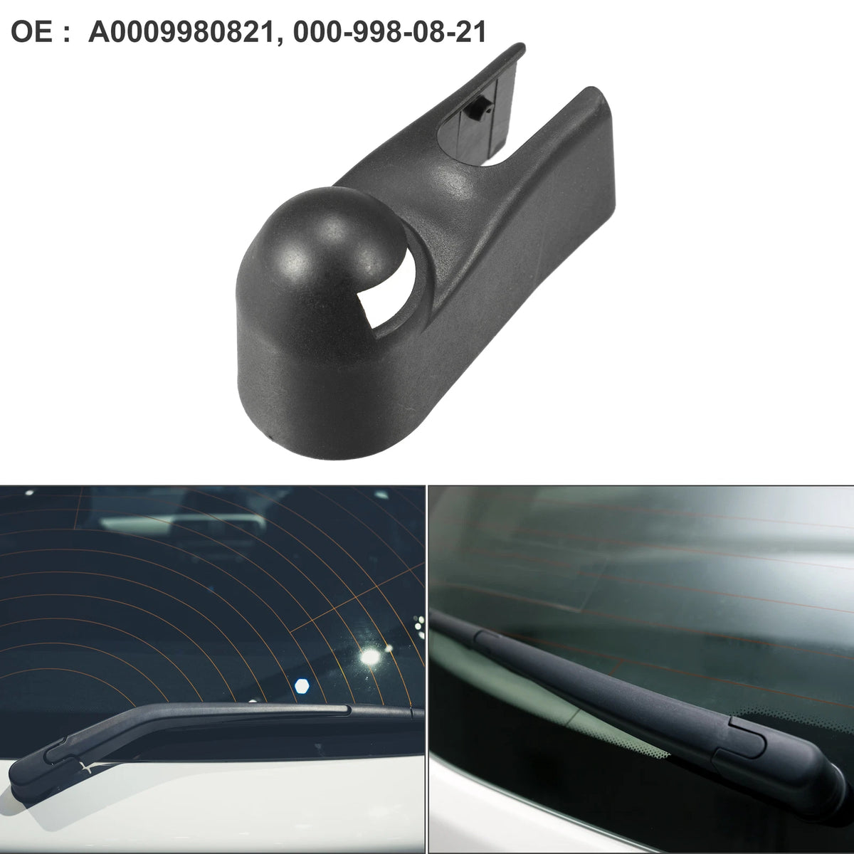 Rear Windshield Wiper Arm Nut Cover Cap for Mercedes A Class W169 (2004–2012)