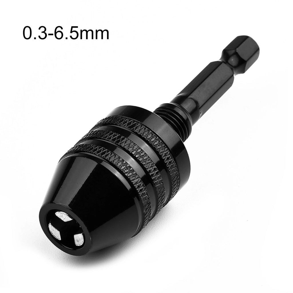 Keyless Drill Bit Chuck Conversion Hex Shank Adapter Quick Change Tool Holder