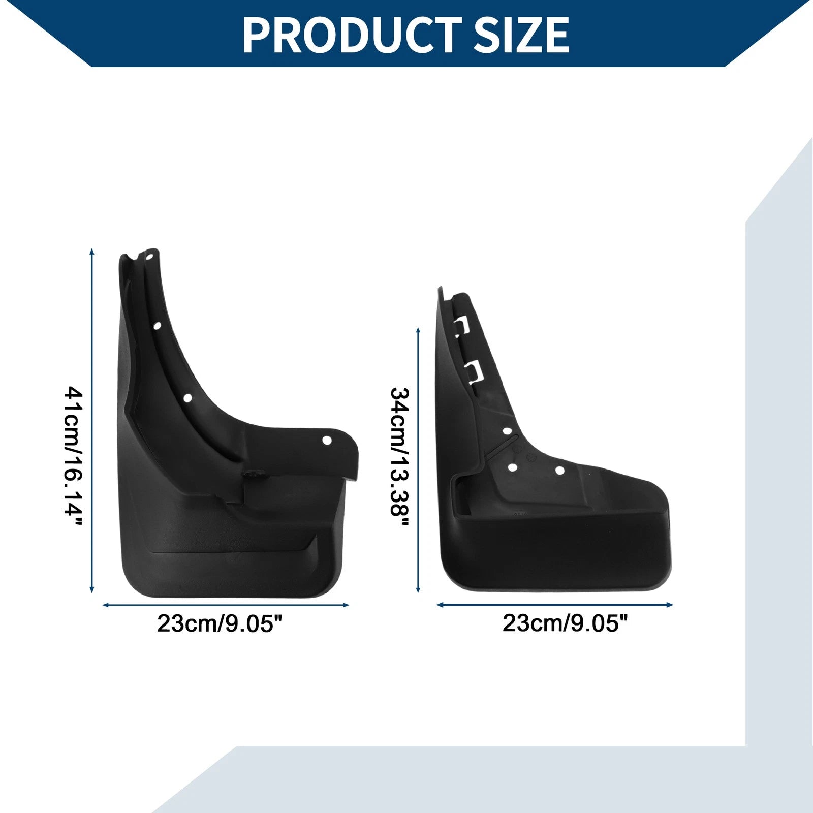 Mud Flaps Splash Guards 1 Set for Mercedes-Benz ML350 (2012–2015)