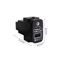 1X USB-A USB-C PD QC3.0 Charger Kit for Mitsubishi Grandis (2004–2011)