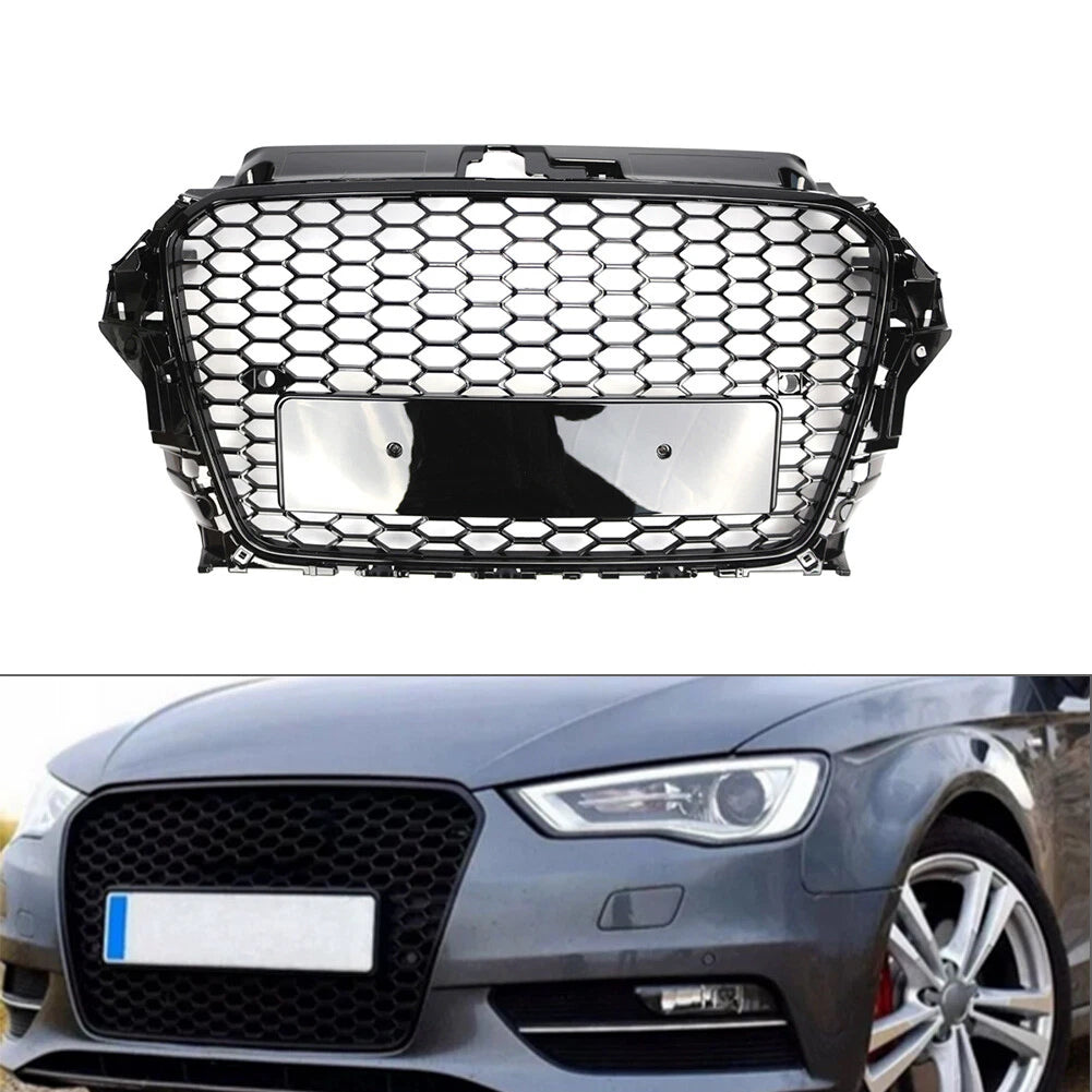 Front Bumper Radiator Grille Mesh for Audi A3 S3 8V (2013–2016)