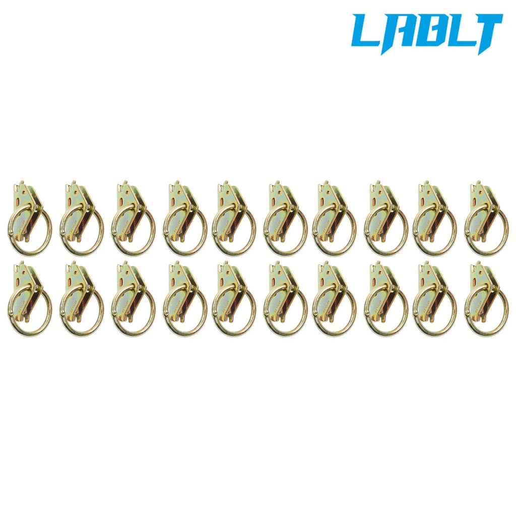 20Pack Steel E-Track O-Ring Tie-Down Anchors 2" for E-Track Systems