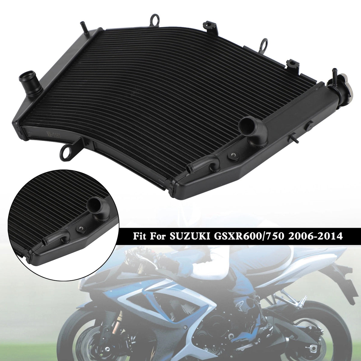 Radiator Cooler for Suzuki GSXR 600 750 (2006–2024)