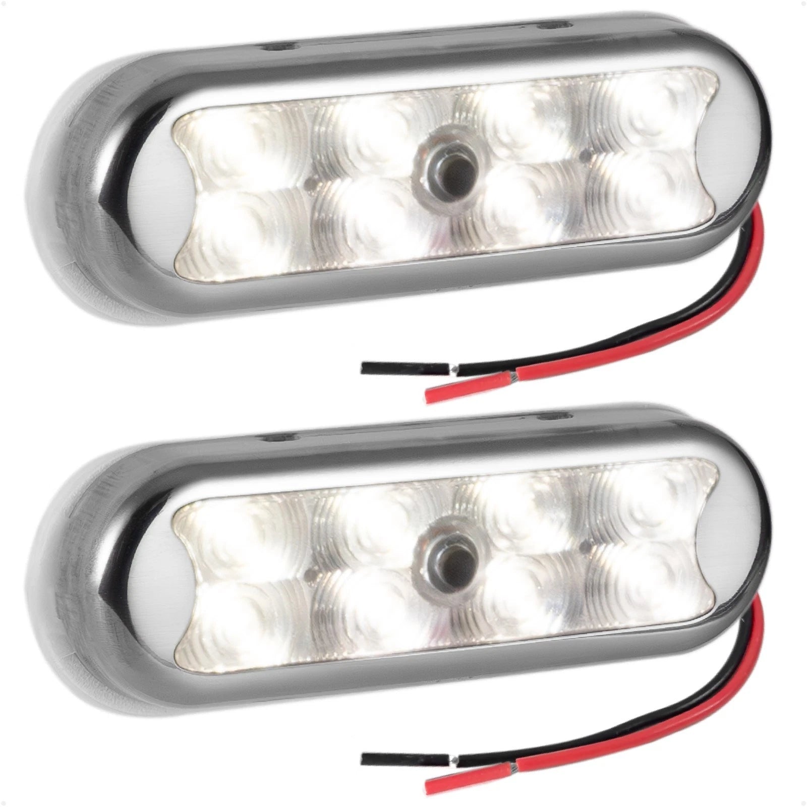 LED Bimini Top Light with Push On-Off Switch for Universal Use (2-Pack)