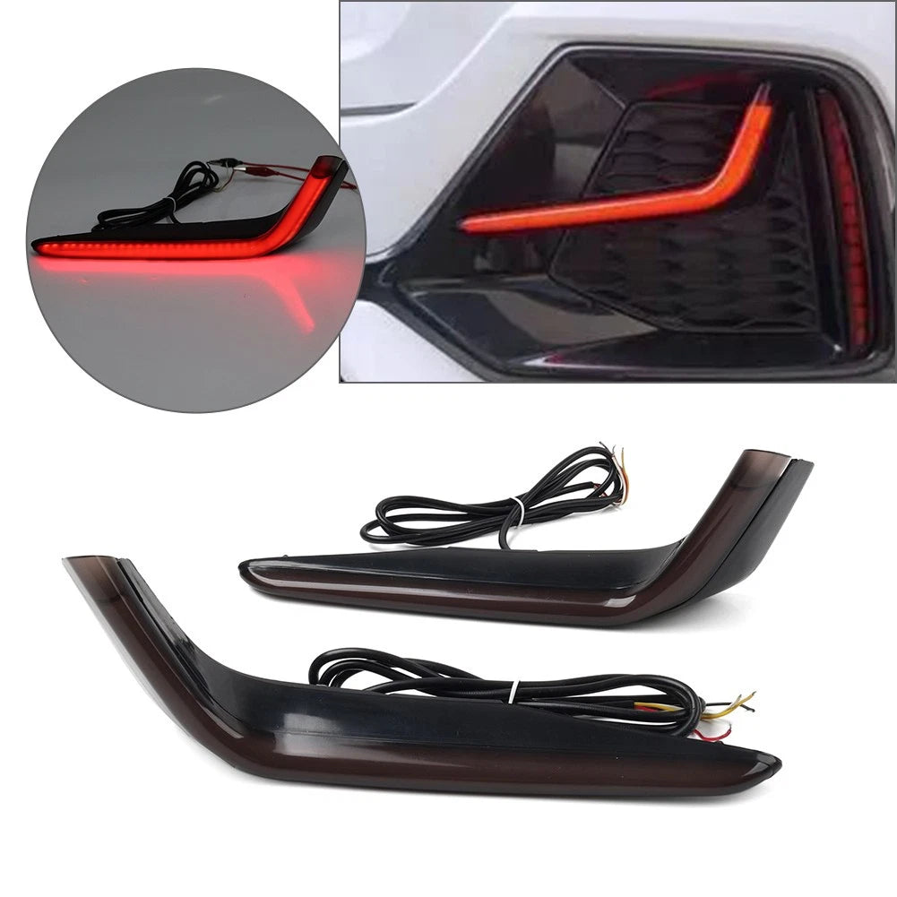 Rear Bumper Brake Signal Tail Lights for Honda Civic Hatchback (2017–2021)