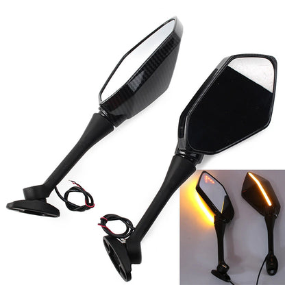 LED Turn Signal Side Mirrors for Honda CBR600RR CBR1000RR (2004–2007)