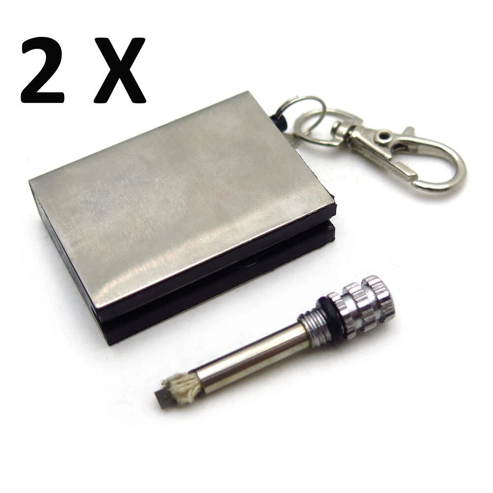 2 Packs Instant Survival Magnesium Fire Starter for Camping