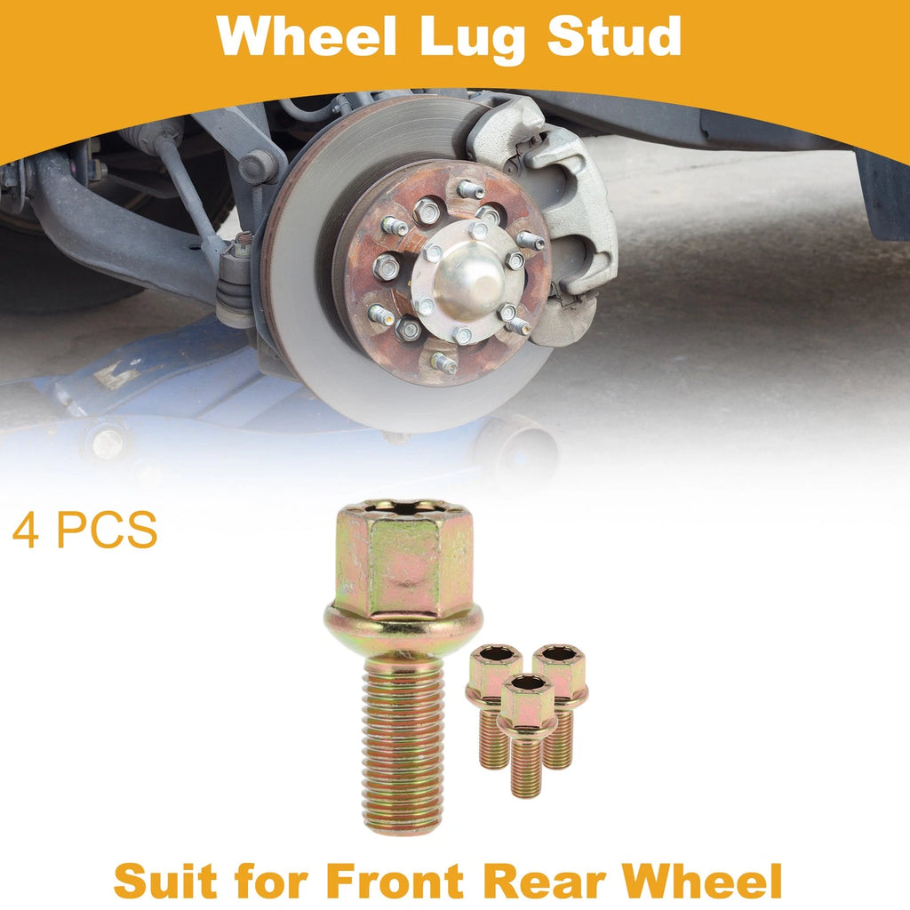 Wheel Lug Stud M12x1.5 Replacement for Audi 4000 (1982–1987) 4 Pcs