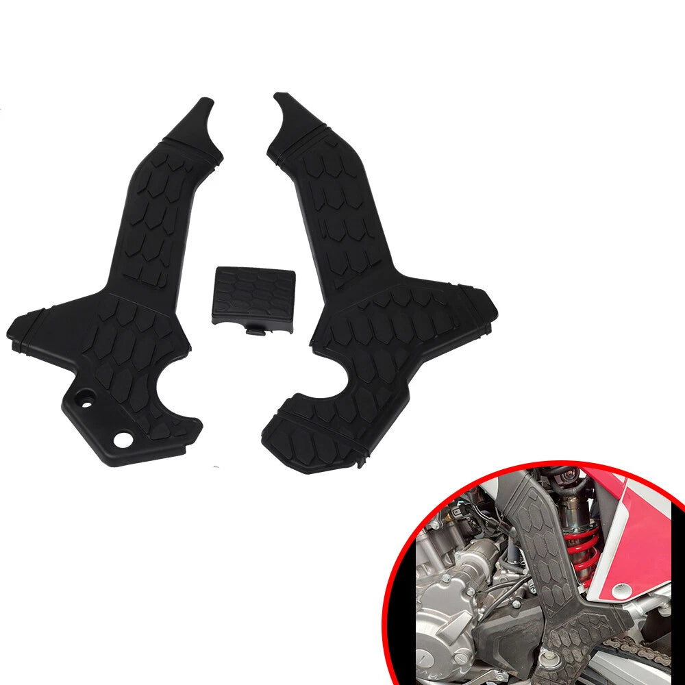 Black Motorcycle Frame Guards for Honda CRF300L/Rally (2021–2022)
