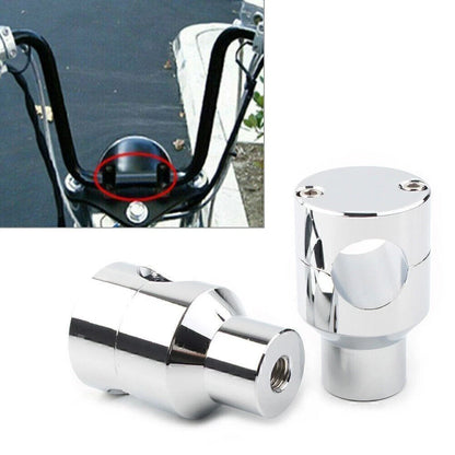 Handlebar Mount Adapter Risers Clamp for Harley Honda (1'' Diameter)