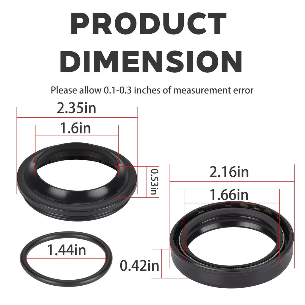Front Fork Shock Absorber Dust Oil Seals for Suzuki B-King GSX1300BK (2008)