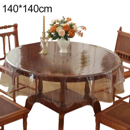 Reusable Transparent PVC Tablecloth for Dining (Waterproof, Oil Stain Resistant)