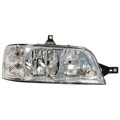 Clear/Chrome Halogen Headlights Pair LH+RH for Fiat Ducato (2002–2007)