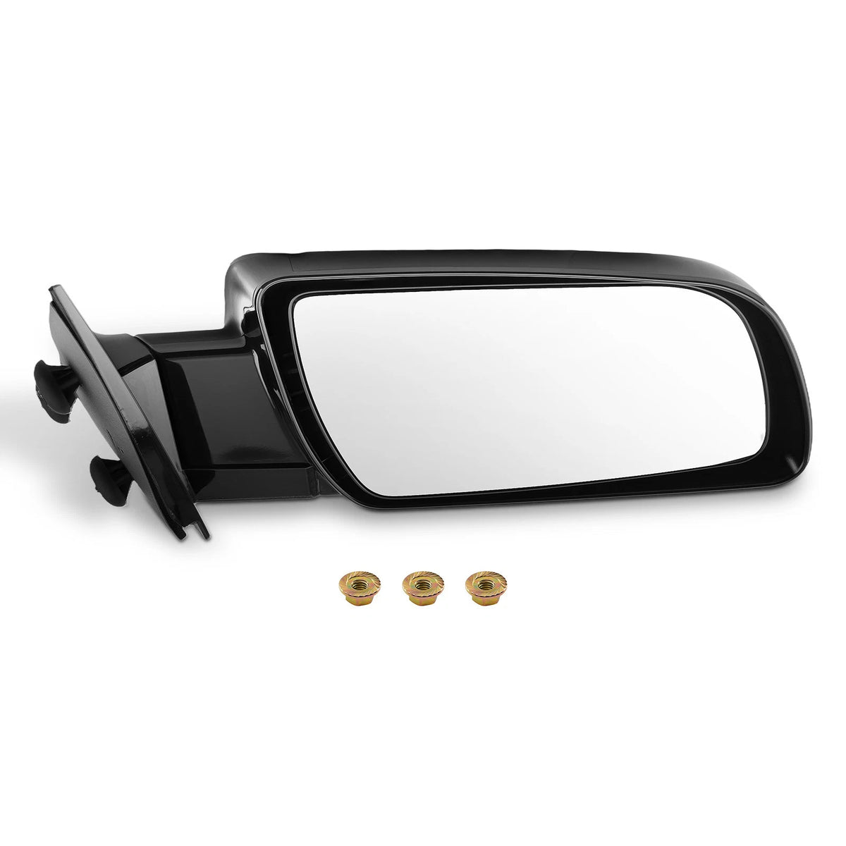 Right Door Mirror for Chevy C1500 (1988–2000) GM1321123 Non-Heated Black