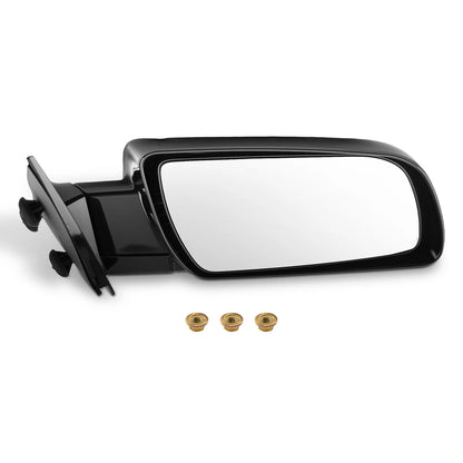 Right Door Mirror for Chevy C1500 (1988–2000) GM1321123 Non-Heated Black