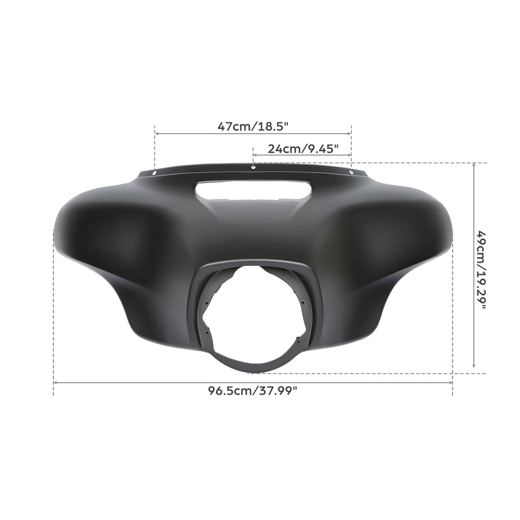 Matte Black Batwing Outer Fairing for Harley Electra Glide (2014–2023)