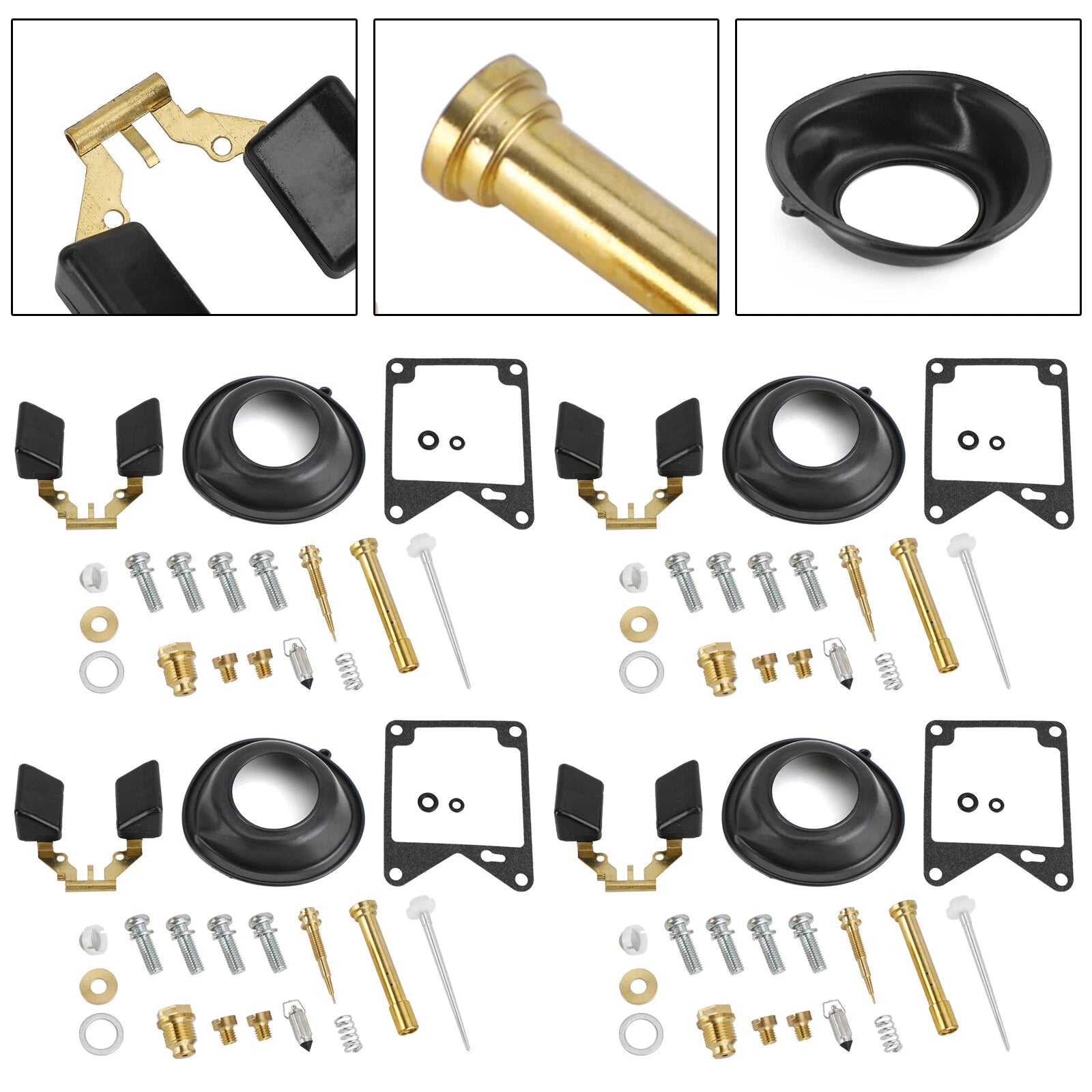 4X Carburetor Rebuild Repair Kit for Yamaha Virago 750 XV750 (1981–1983) T9