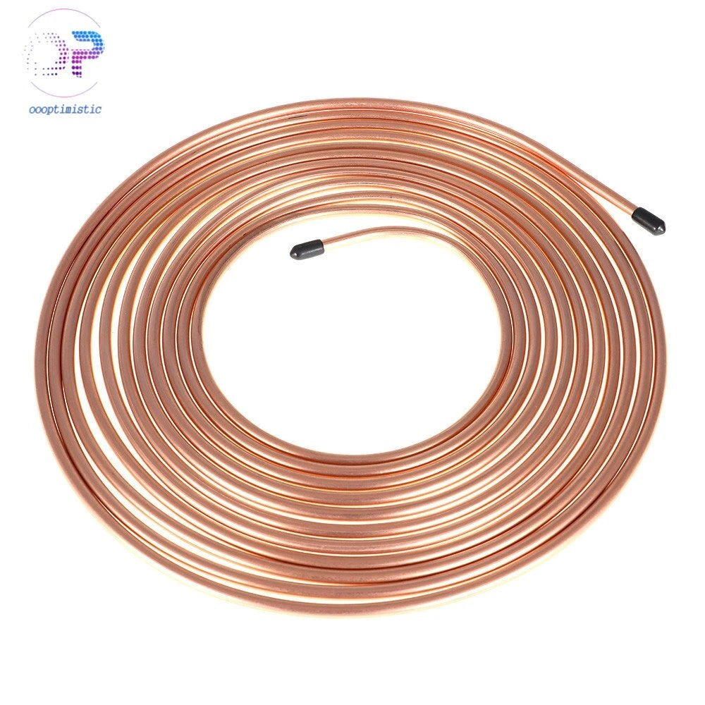 Brake Line Kit 25 FT 1/4" Copper Coated Tubing for US Vehicles