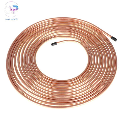 Brake Line Kit 25 FT 1/4" Copper Coated Tubing for US Vehicles