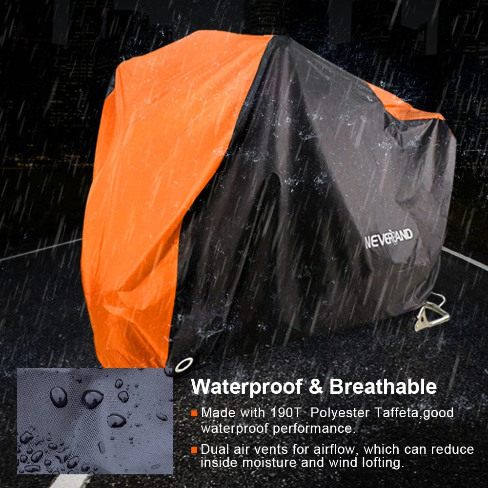Motorcycle Cover Waterproof for XL Models (Rain Dust Protector)
