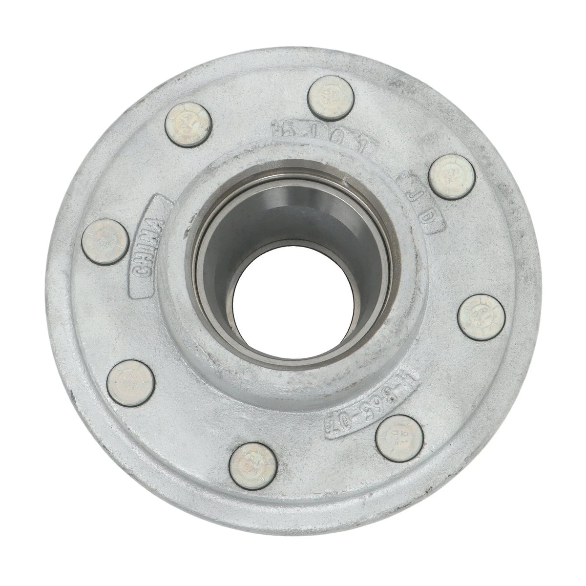Set of 4 Galvanized Trailer Hub Kit for 7000lbs Axle #42 Spindle 8 on-6.5'