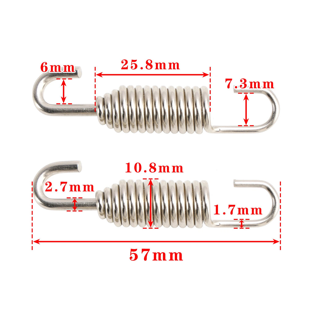 2 Pack Exhaust Spring & Seal O Rings for KTM 200 250 300 EXC/TPI (1999–2025)