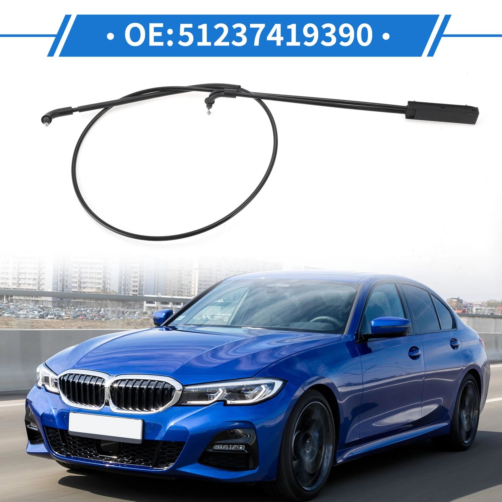 Hood Latch Cable Replacement for BMW 330i 330e G20 (2019–2024)