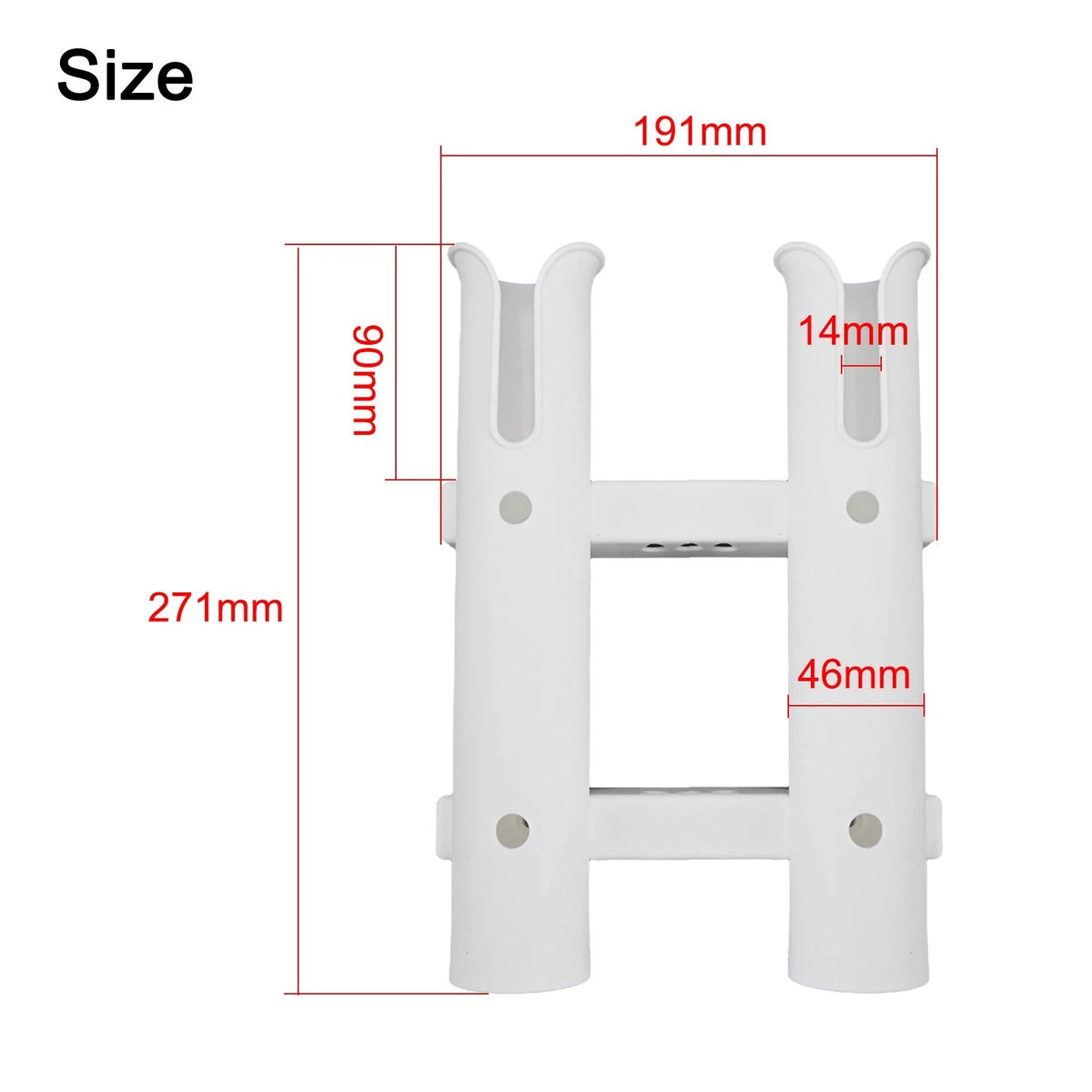 Fishing Rod Holders for Garage Wall Mount (Universal Fit)