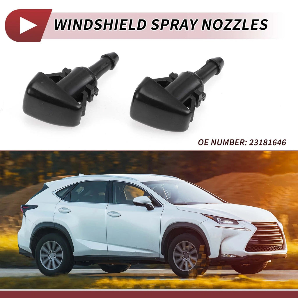 Windshield Washer Nozzle Replacement Pair for Chevrolet Silverado Suburban (2007–2023)