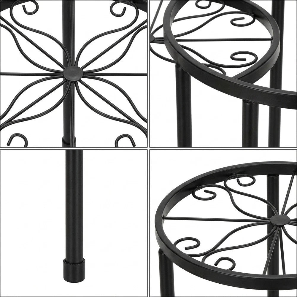 Metal Plant Stands for Indoor Use - Slip Resistant Decor