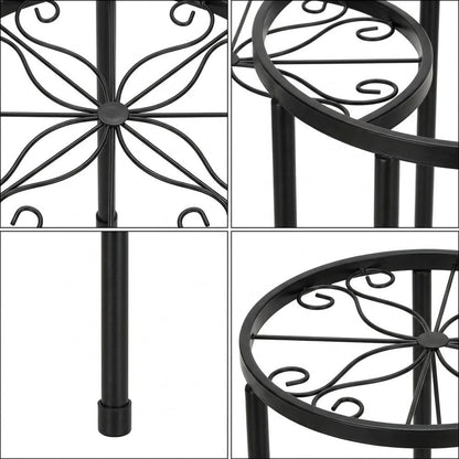 Metal Plant Stands for Indoor Use - Slip Resistant Decor