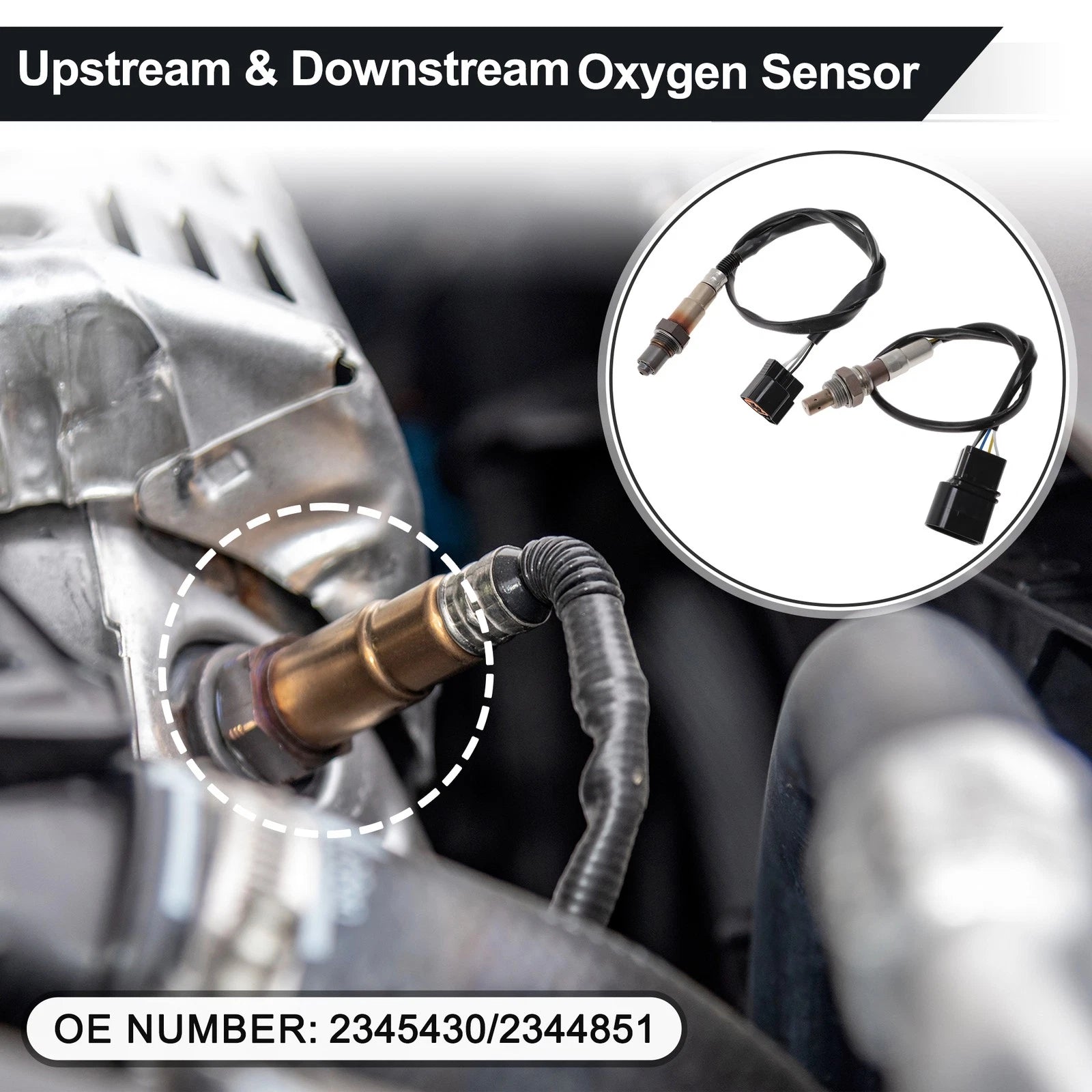 Upstream Downstream Oxygen Sensor for Hyundai Elantra L4 2.0L (2003–2009)