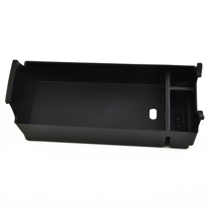 Matte Black Armrest Storage Box Tray for Mercedes CLA GLA (2014–2020)