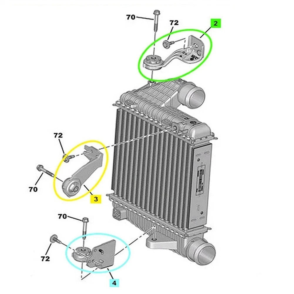 Intercooler Mount Kit for