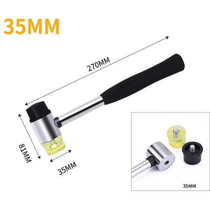 Rubber Mallet with Non-Slip PVC Handle for Home Toolbox