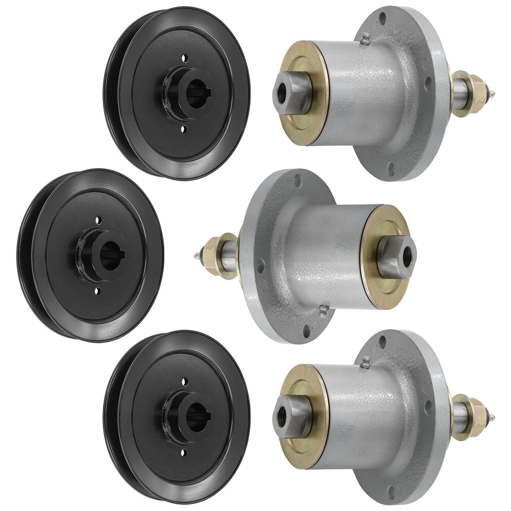 Deck Spindle with Pulley Replacement for Snapper Pro S120 S150XT (S125XT) (48-52) (2000-2000)