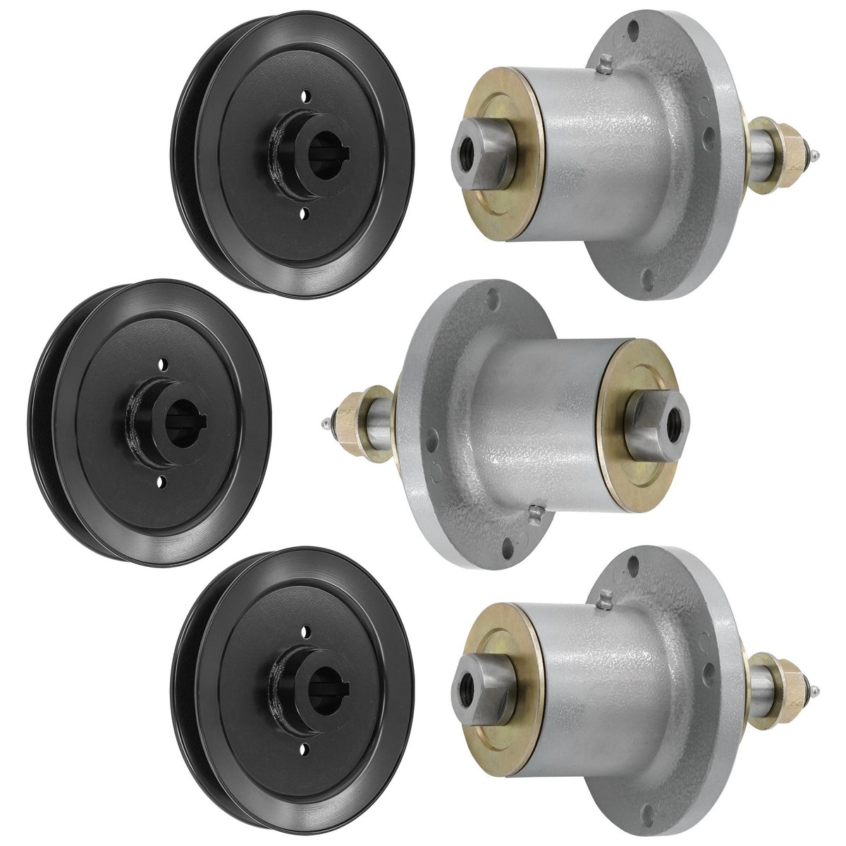 Deck Spindle with Pulley Replacement for Snapper Pro S120 S150XT (S125XT) (48-52) (2000-2000)