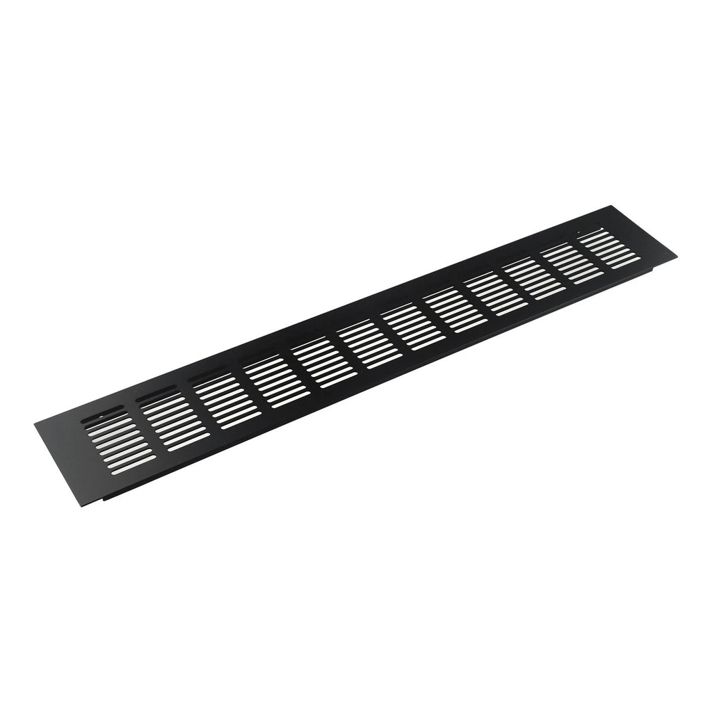 Black Alloy Rectangular Air Vent Grille for Cabinets/Wardrobes