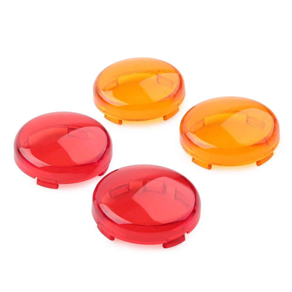 4X Turn Signal Lens Light Cover Guard for Harley Touring Softail Dyna
