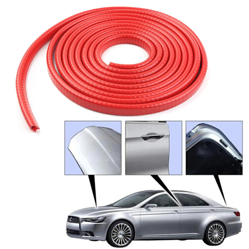 10ft Car Door Trim Strip Edge Lock Guard Moulding Rubber Seal Protector