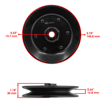 Transmission Pulley Replacement for John Deere LX255 LX266 LX277 LX280 (1997–2006)