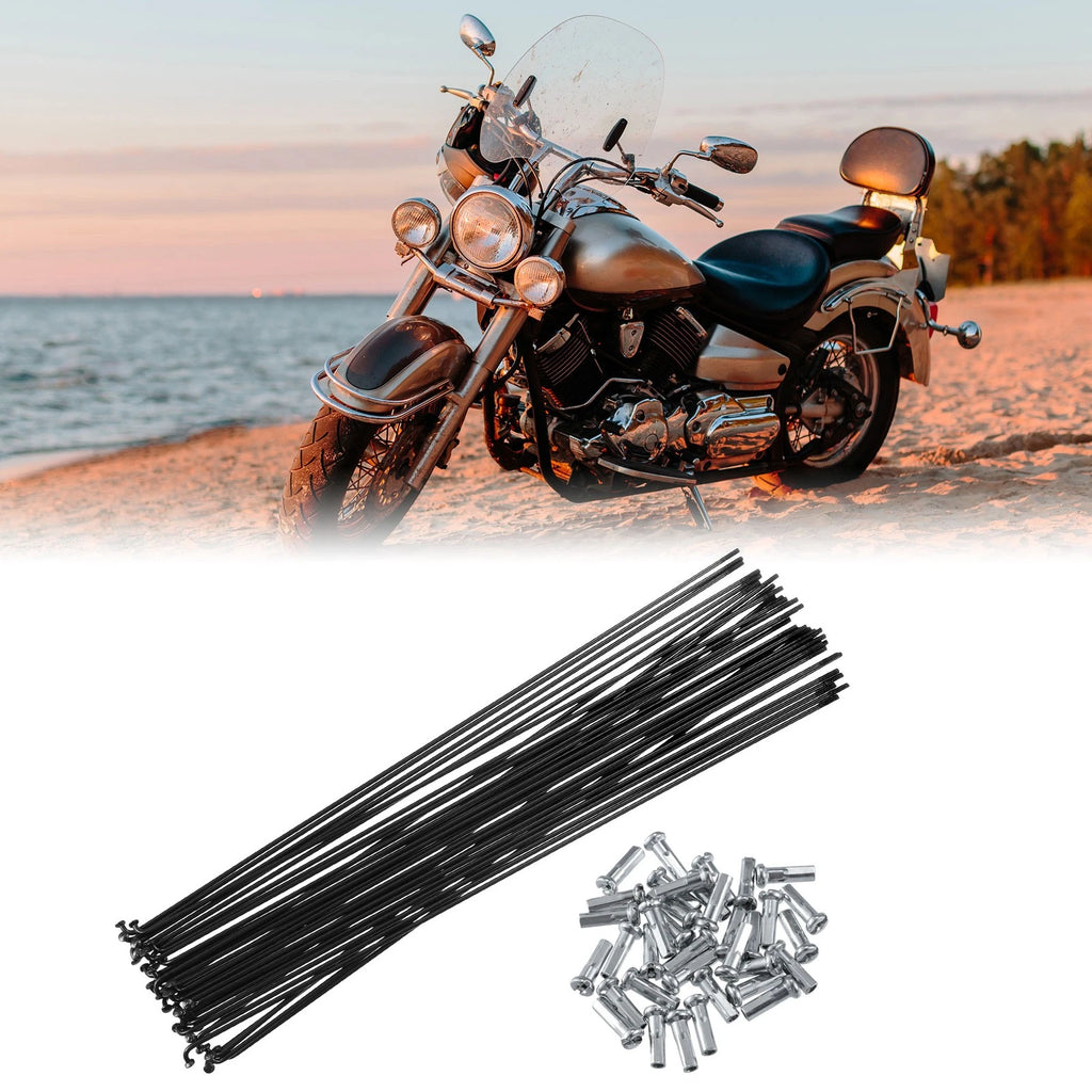 Bicycle Spokes and Nipples Kit 14G 261mm for Most Bikes (Most Models)