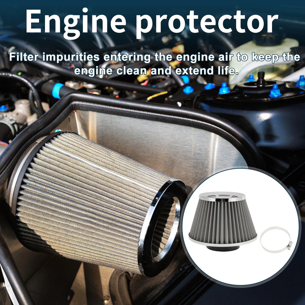 Set of 1 Engine Air Filter 76mm High Flow for Car