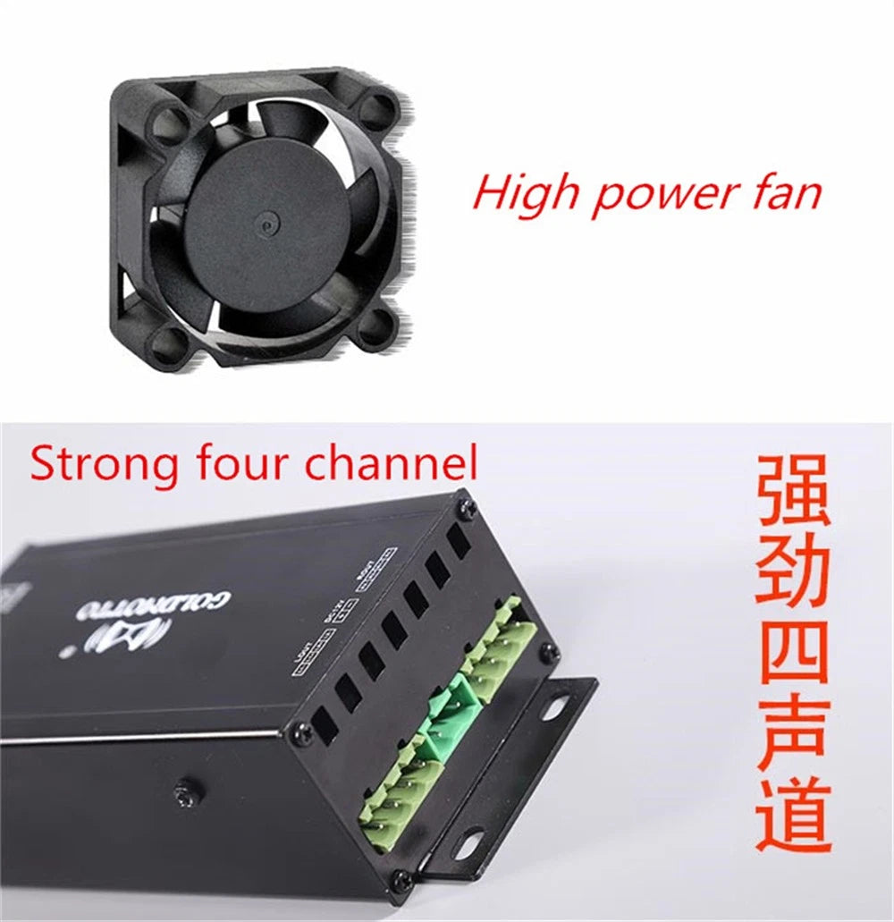 12V Motorcycle Speakers Audio Amplifier Bluetooth Sound System for Motorcycle