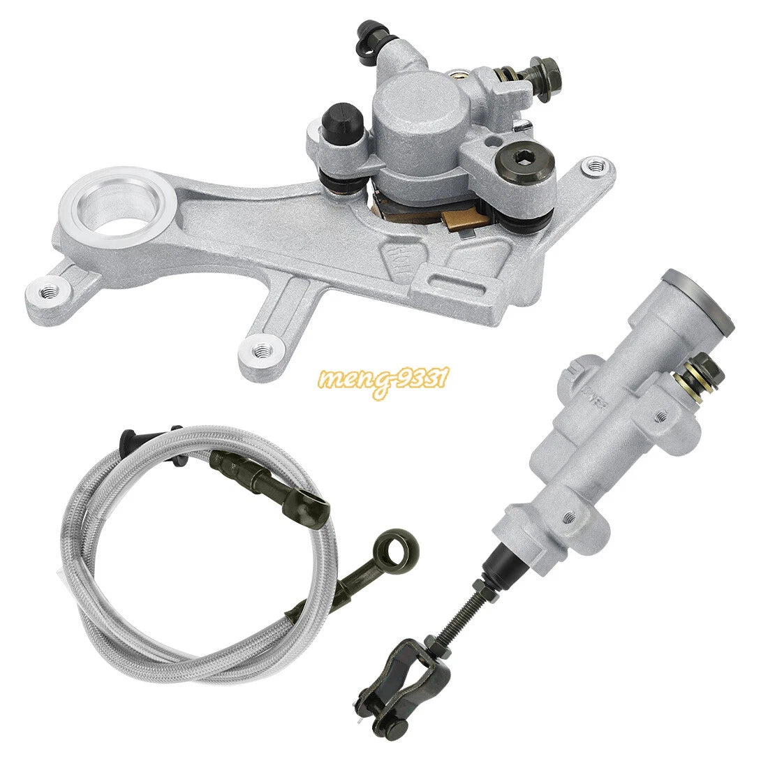 Rear Brake Master Cylinder & Caliper & Hose Kit for Honda CRF250 CRF450 (2002–2020)
