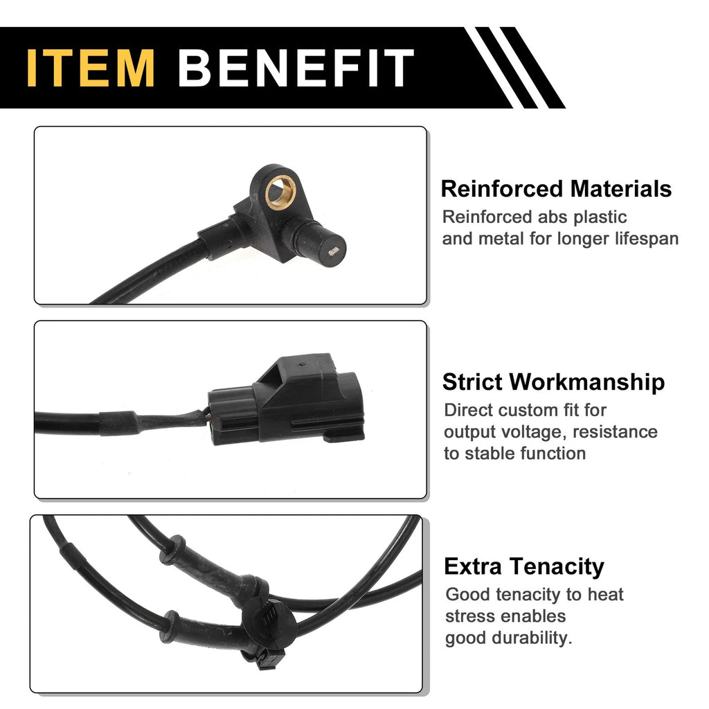 ABS Wheel Speed Sensor Front for Dodge Ram 1500 (2002–2005)