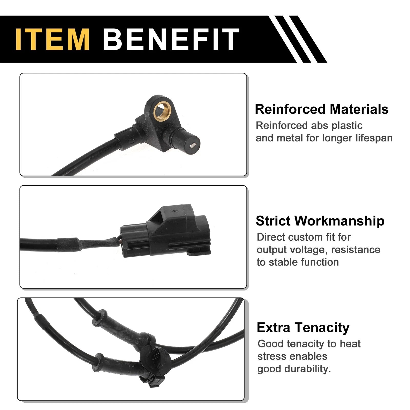 ABS Wheel Speed Sensor Front for Dodge Ram 1500 (2002–2005)